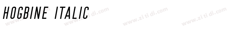 Hogbine Italic字体转换